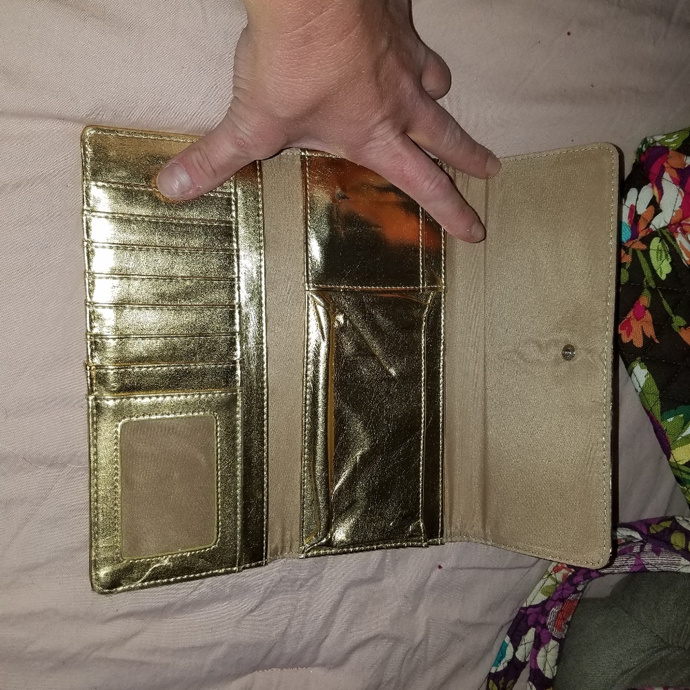 Gold Nine West Wallet - Picture 2 of 3